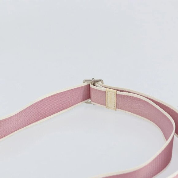 Christian Dior Trotter Canvas Shoulder Bag PVC Pink Silver Auth gh1100 - Picture 9 of 16